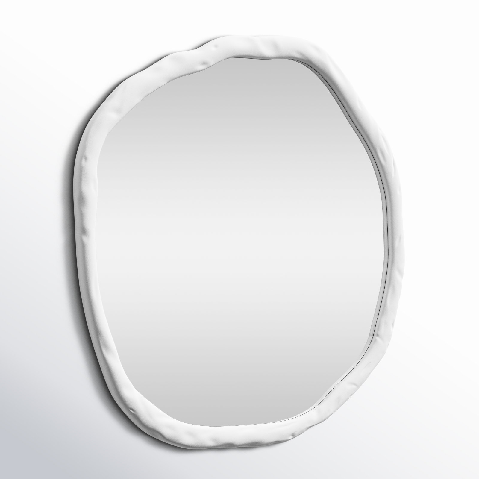 Nola 24" Accent Mirror, 36.5" x 36.5", White