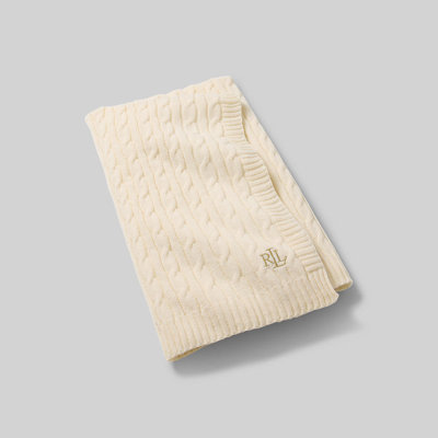 Jamie Throw Blanket True Cream