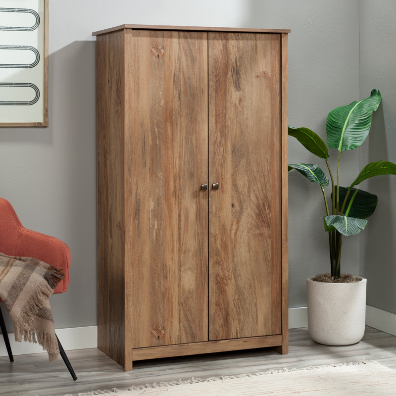 Armoire de rangement 2 portes Gracianna, Brun
