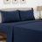 Lux Decor 4-Piece Ultra Soft Microfiber Sheet Set Deep Pocket Fitted Sheet, Wrinkle-Resistant & Easy Care Bedding-960111329-960111332