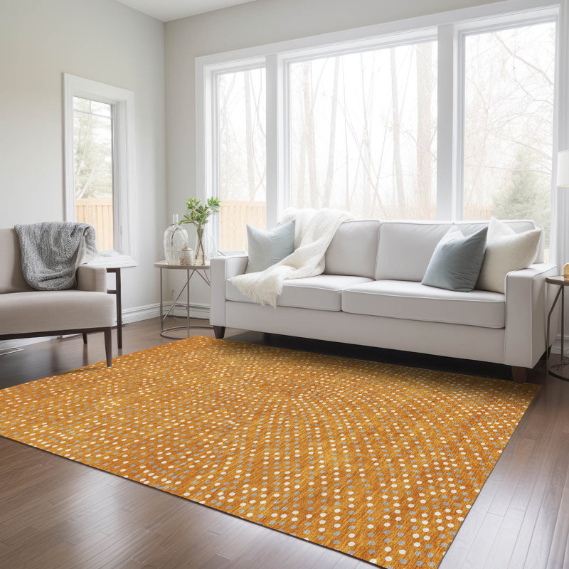  Machine Washable Indoor/Outdoor Chayden ACN1021 Taupe Rug, Rectangle 3' x 5'