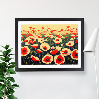 Evolving Poppy Flowers - Framed Print