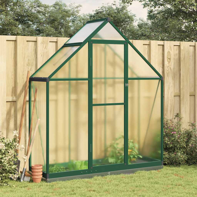 Cescily 5.5 Ft W x 1.9 Ft D Greenhouse, Green