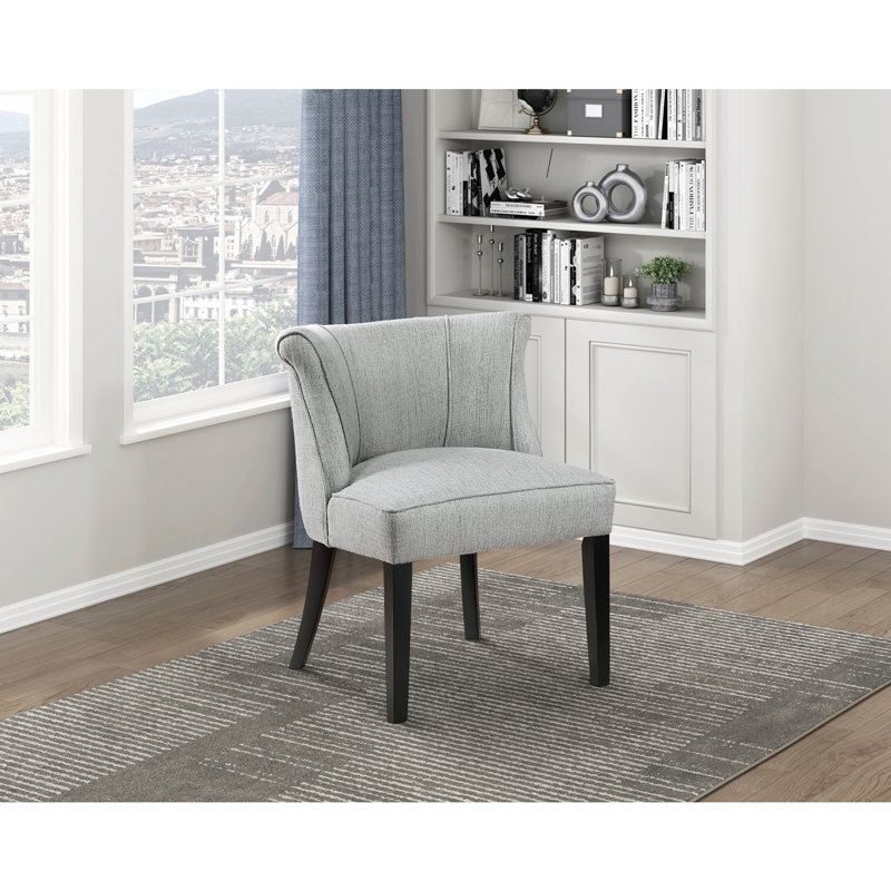 Foam Cushion Seat 1Pc Accent Chair, Grey