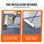 Carpet Protection Film, 36" x 200' Floor and Surface Shield with Self Adhesive Backing