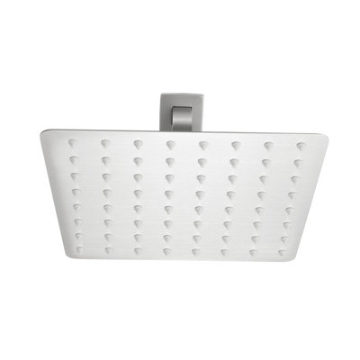 Ultra-thin Bathroom Waterfall Showerhead - 304 Stainless Steel With Self-cleaning Nozzles In Brushed Nickel Shower For Relaxing