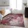 Premium Machine Washable Cerrito AMF518 Merlot Rug
