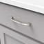 Poignée à poignée Twist Collection - Poignée d'armoire 5-1 / 16 po nickel satiné - Quincaillerie transitionnelle pour tiroirs et armoires-21357171-116642467