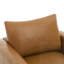 Chaise d'appoint en bois avec coussin amovible