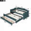 Lit plateforme en bois avec lit gigogne et 2 tiroirs-2056286893-2056286888