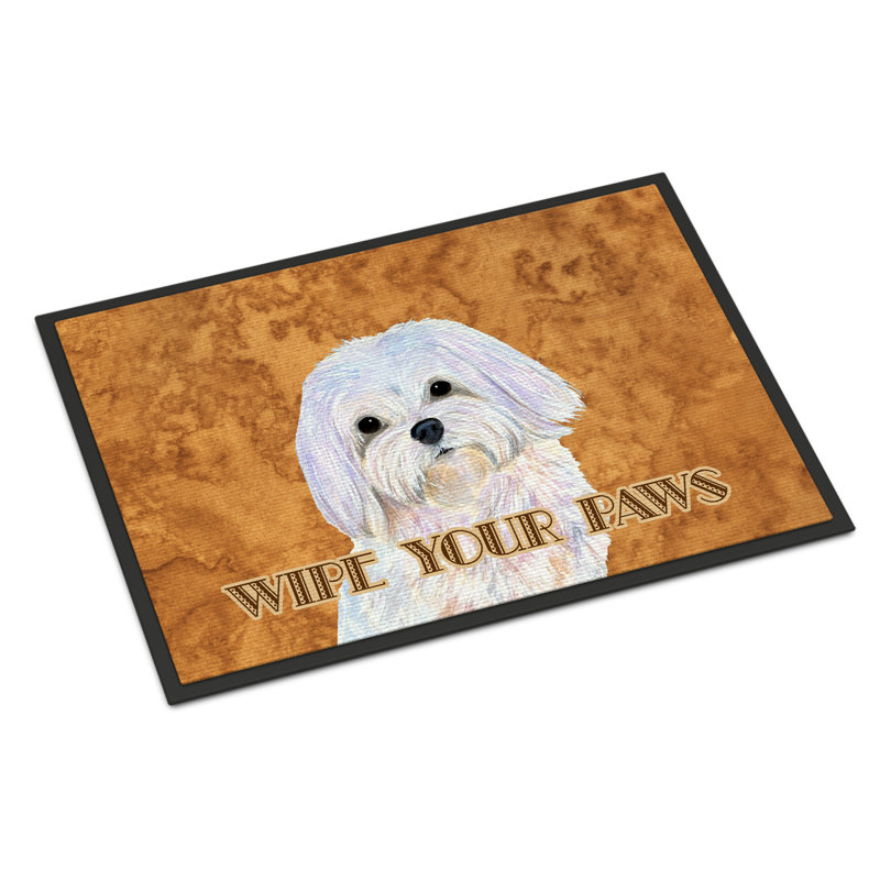 Tapis d'entrée antidérapant Talita, Rectangle 1 pi 6 po x 2 pi 3 po