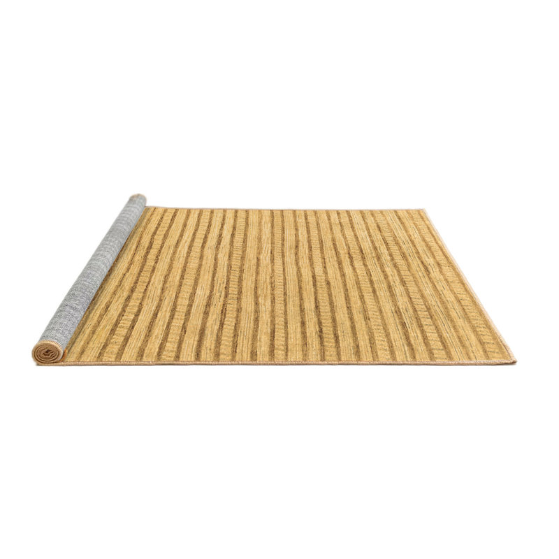 Annelee Washable Striped Indoor Rug, Round 3'