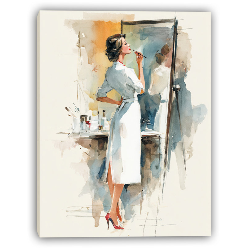 «Grace in White», art mural sur toile tendue