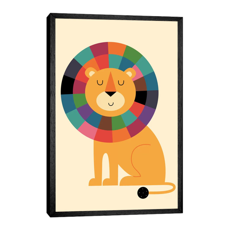 Mr. Confidence by Andy Westface - Print on Canvas, 66.04 cm H x 45.72 cm W, Black Framed