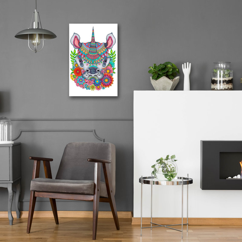 «Jungle Safari 24» par Hello Angel, art mural en verre acrylique, H 24 po x l 16 po x P 0,2 po