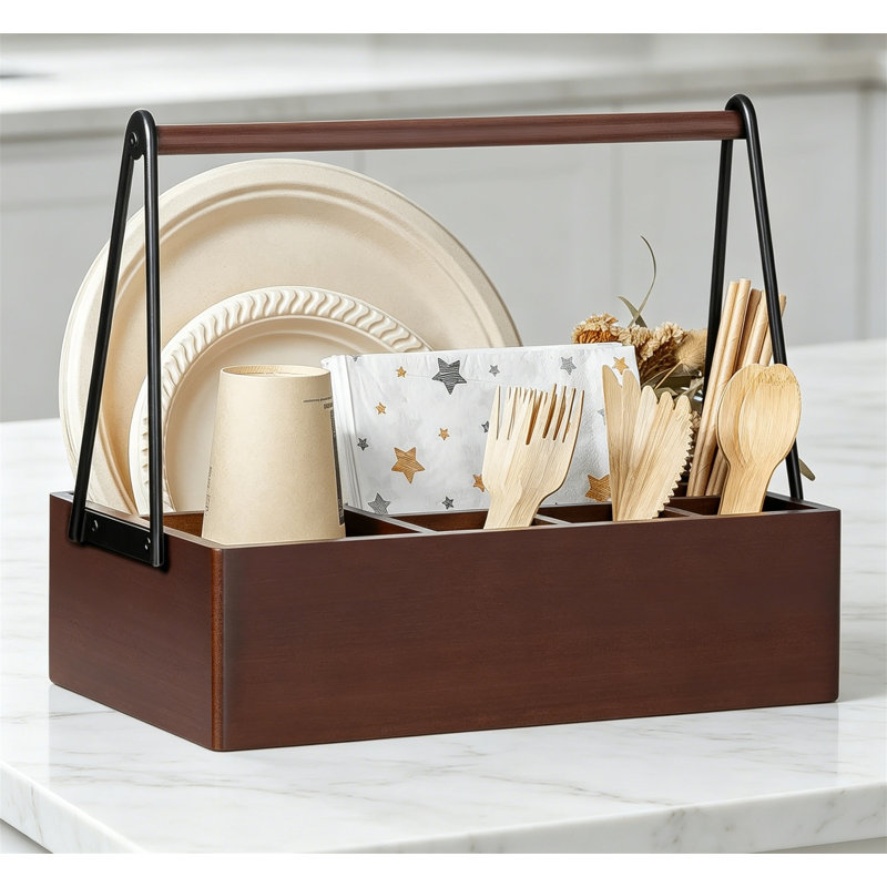 Distributeur d'assiettes en papier pour comptoir Silverware