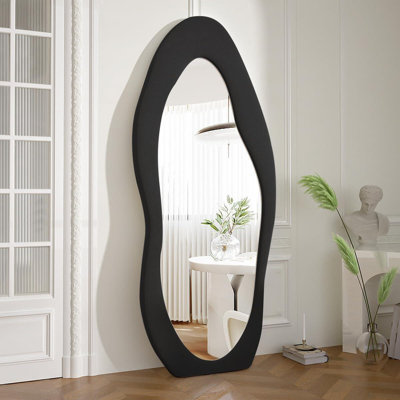 Karnit Glass Wavy Floor Mirror
