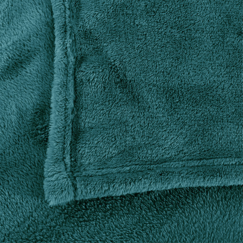 JML Multi-Purpose Lightweight Soft Plush Fleece Blanket For Bed Couch Sofa King/Queen, King, Teal