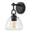1-Light Modern Wall Sconce With Hemispherical Clear Glass Shade-1510053798