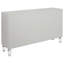 Gabrielle Silver 3-Drawer Mirrored Storage Accent Cabinet