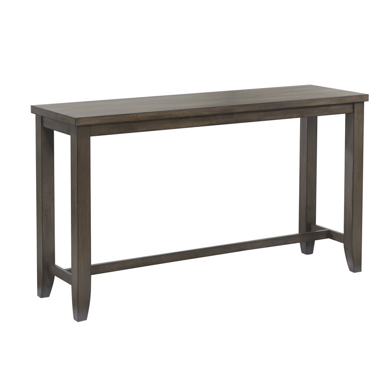 Table de salle à manger en bois massif à hauteur de comptoir Goncalves