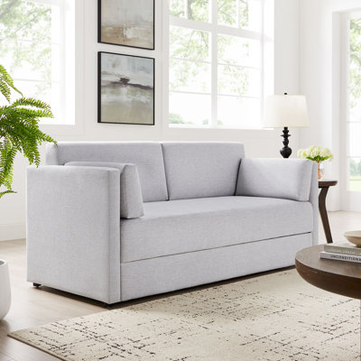 Linden Upholstered Heathered Chenille Sofa