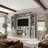 Donyell Farmhouse 98"W Wall Unit Entertainment Center For Tvs Up To 70",Gray-100542015-99828123