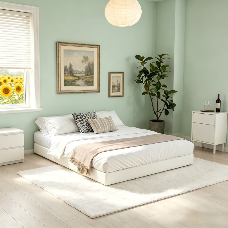 Sommier tapissier de 8 pouces (20 cm) pour matelas California King, structure métallique robuste, capacité de 1724 kg, profil haut compatible avec tous les types de matelas, montage facile, housse en tissu