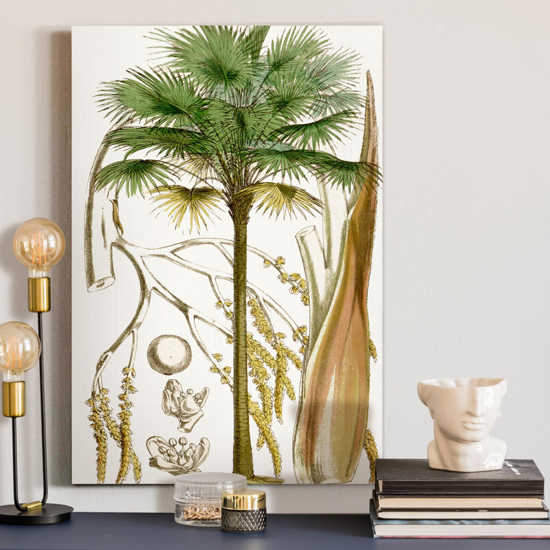 « Curtis Palms I », reproduction d’art sur toile tendue, H 36 po x l 24 po x P 1 po