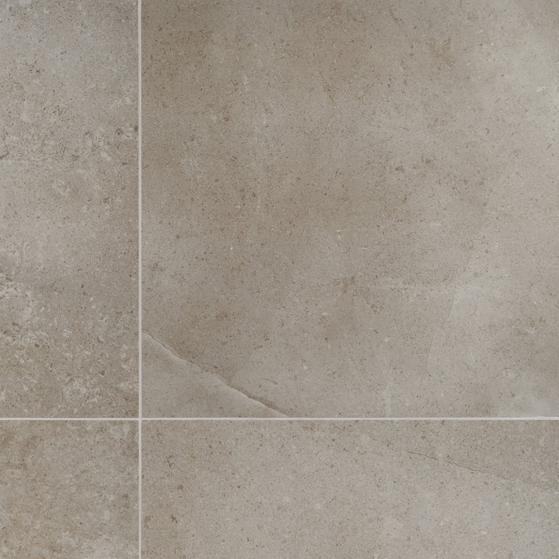 Grava 24" x 24" Matte Porcelain Stone Look Floor &Wall Tile (11.62 SQFT / Box), Tortora