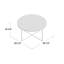 Modern Laminate Coffee Table with Crisscross Frame-1825918870-1825918865