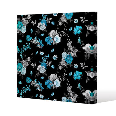 Roses Slim Style Canvas Print, 15mm Slim Real wood.