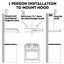 Cyclone 36" Stainless Steel 450 CFM Ducted (Vented) Wall Range Hood with Mesh Filter