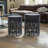 Set Of 2 Hollow-Carved Round Metal End Tables-906810815