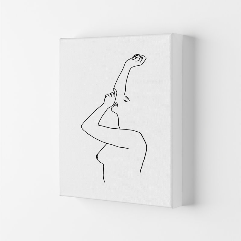 Female Reaching Up - Print, Wrapped Canvas, 29.7cm H x 21cm W x 4cm D