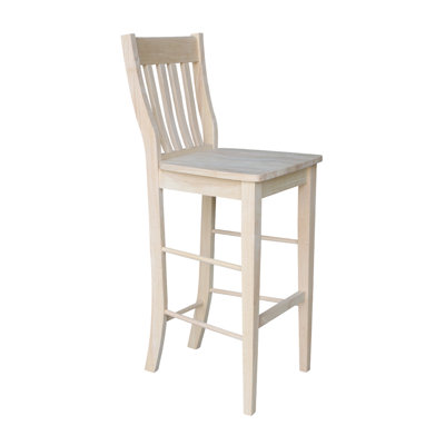 Deyanira Solid Wood Bar Height Stool