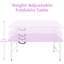 Table pliante portative 4 pi mauve pâle et pliable pour intérieur et extérieur 135 kg-1374065192