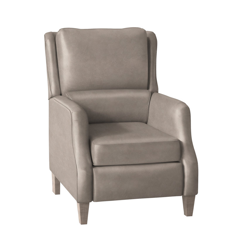 Schaumburg Recliner, Corinthian Cherry Genuine Leather, Manual, Stone