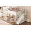 Grand lit mezzanine avec tablettes de rangement et garde-robe, lits mezzanine en bois massif avec glissières amovibles et échelles, aucune boîte à ressorts nécessaire-698299179-698299216