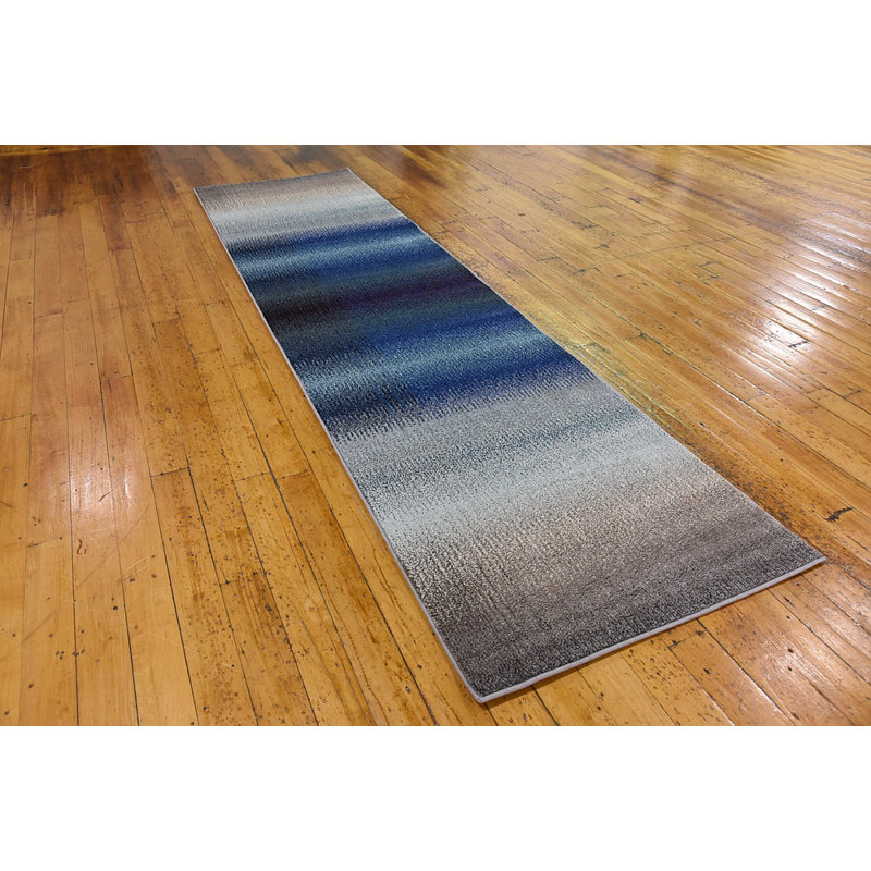 Burtrum Washable Abstract Indoor Rug, Runner 2'7" x 10'
