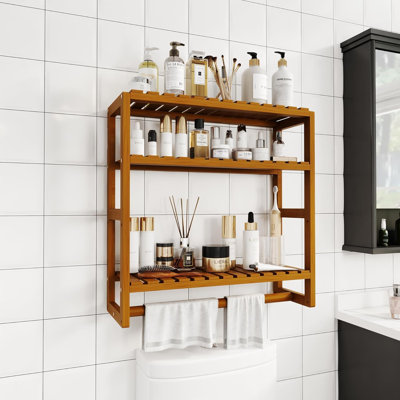 Over The Toilet Storage Bathroom Shelves Wall Mounted 3 Tier