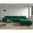 Cylar 104" Wide Velvet Reversible Modular L Shaped Sectional Sofa & Chaise with Ottoman-1351554501