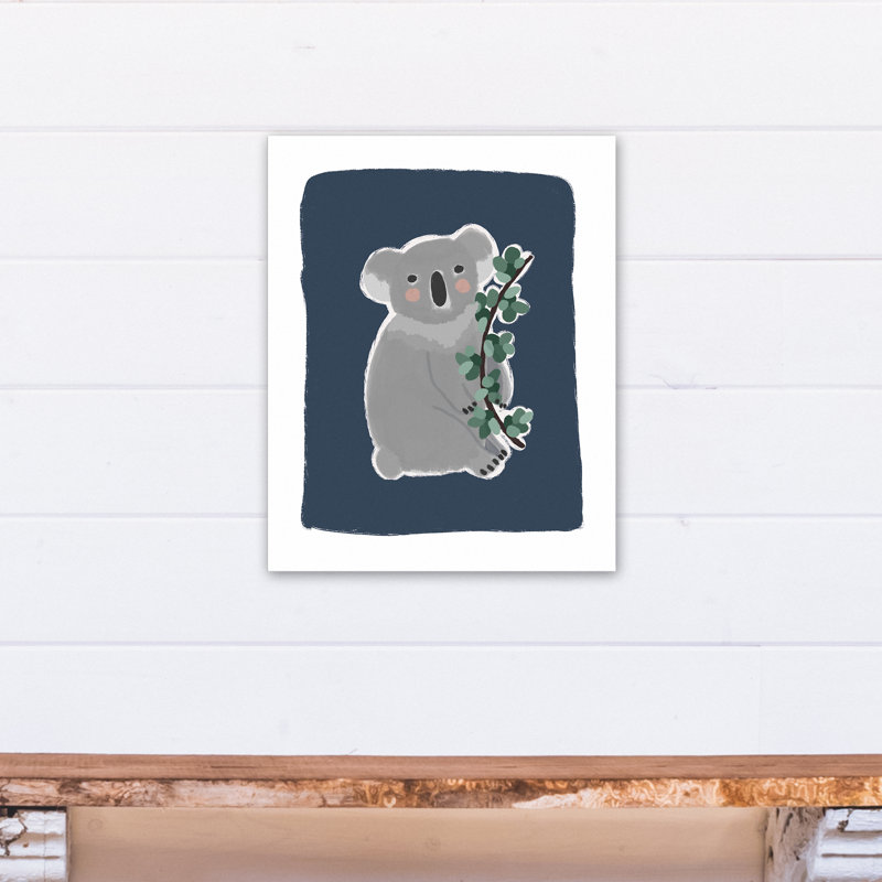 Art sur toile koala doux Briscoe, Bleu, H 20 po x l 16 po x P 1,25 po