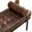 Clarkson Solid Wood Frame Genuine Leather Bench-162055963
