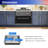Drop-in Single Bowl Stainless Steel Kitchen Sink with Workstation
