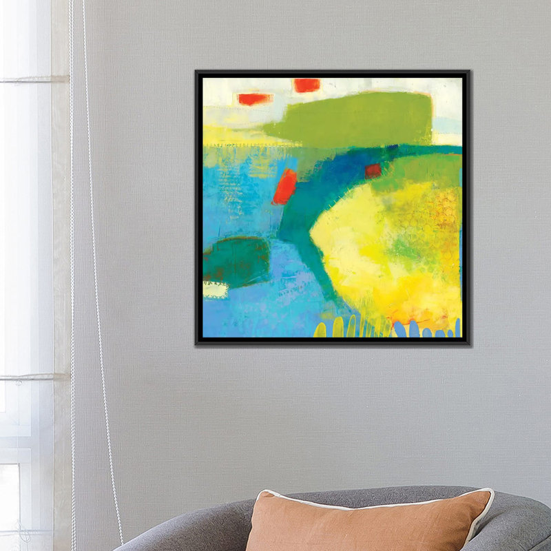 « keswick iv », impression sur toile, H 18 po x l 18 po x P 1,5 po, Toile avec cadre noir, Pas de tapis