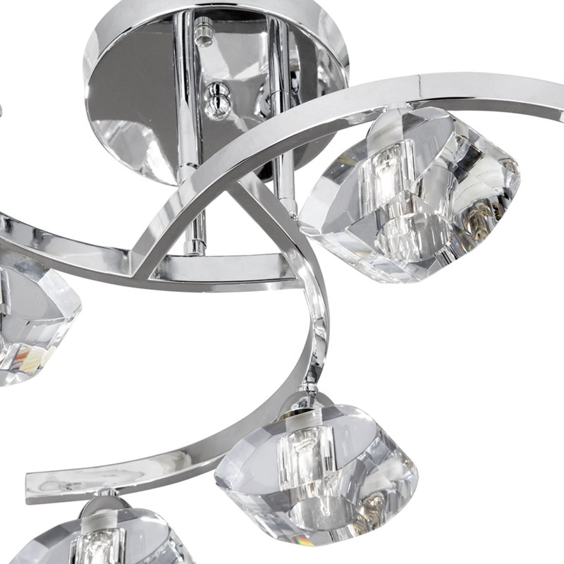 Baggett Glass Semi Flush Mount