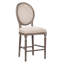 Upholstered Stool with Solid Wood Frame