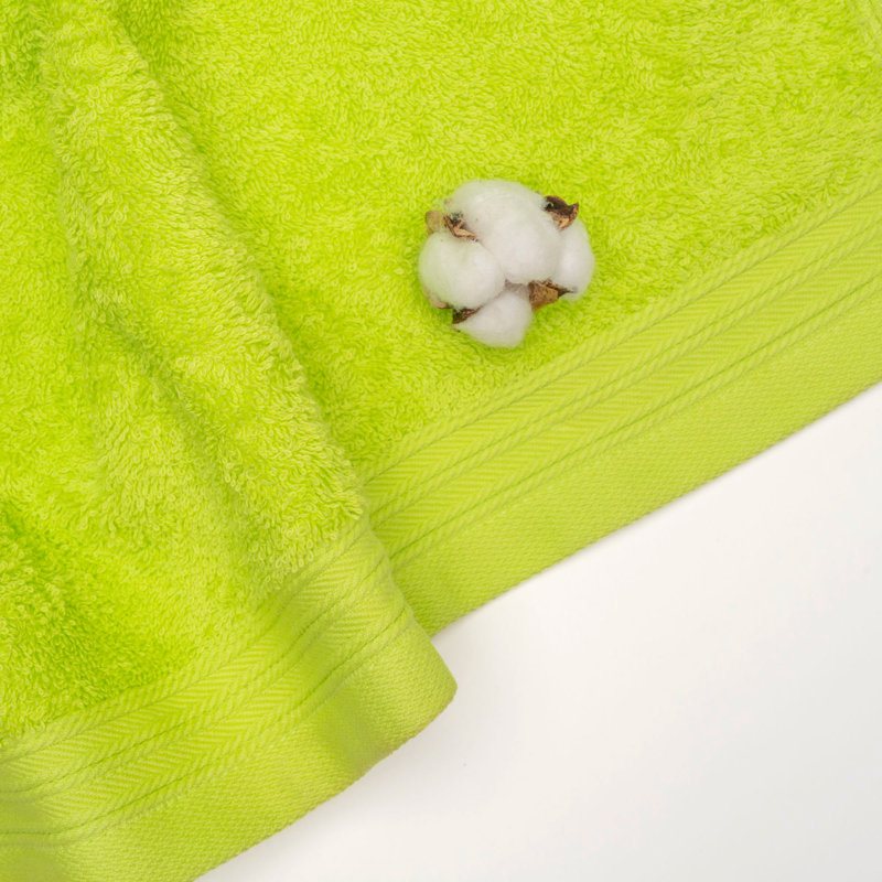 Ensemble de serviettes 8 pièces 100% coton Doncia, Vert pomme