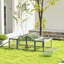 Large Wooden Rabbit Enclosure With Easy Maintenance Features, Grey Run Lockable Access And Spacious Interior,